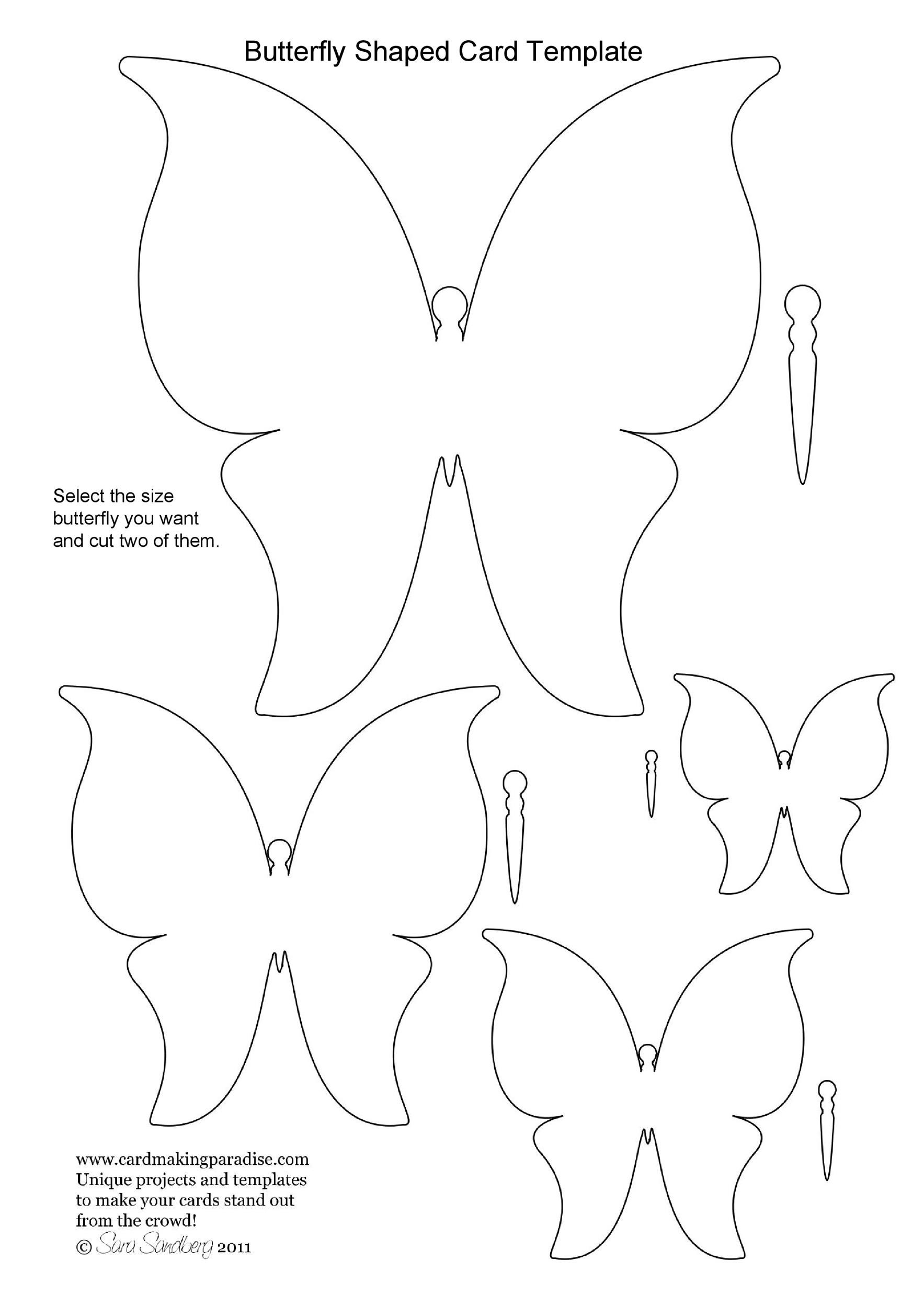 50 Printable amp Cut Out Butterfly Templates TemplateLab