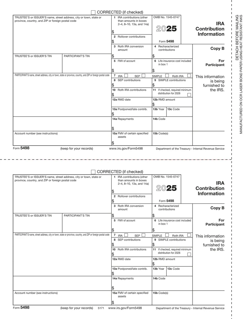 5498 IRA Participant Copy B 5171 W 2TaxForms
