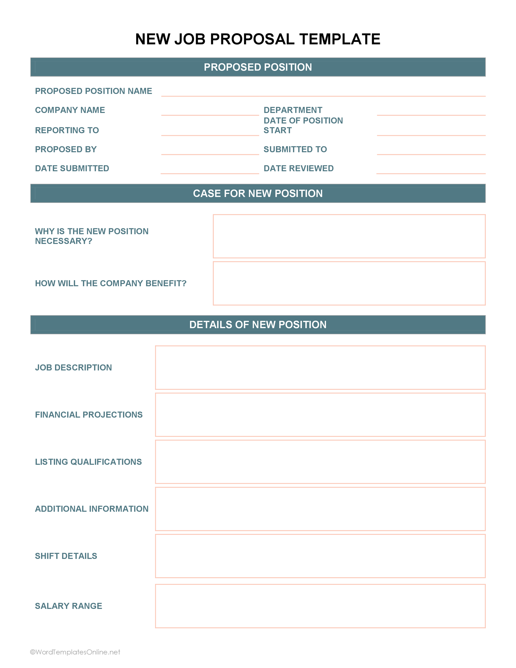 6 Free Job Proposal Templates For Word amp Google Docs