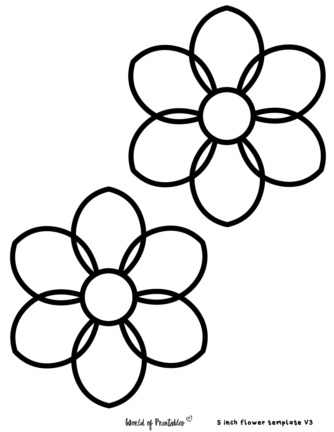 60 Best Free Flower Templates World Of Printables Worksheets 