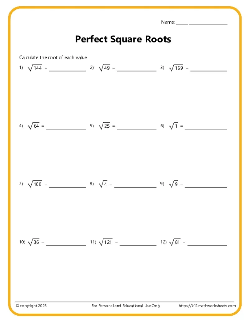 Printable 6th Grade Math Worksheets Free