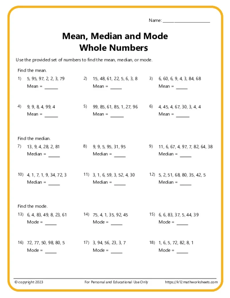 6th Grade Worksheets Printables Free
