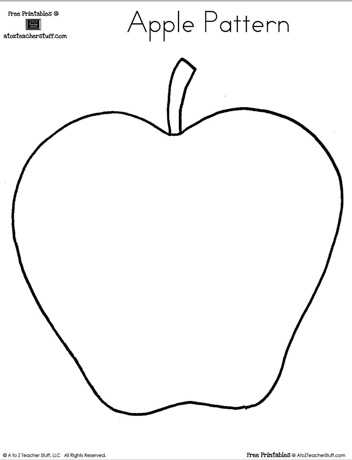 Free Apple Printables Preschool