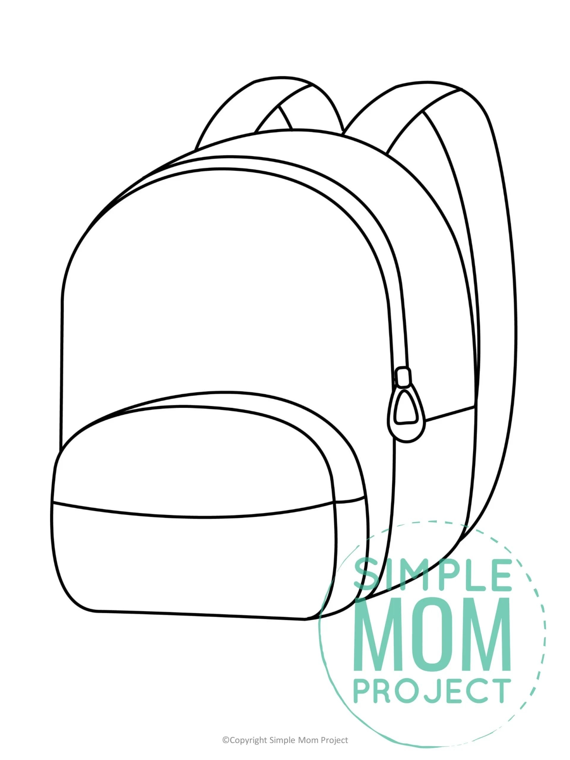 8 Backpack Template Ideas School Coloring Pages Diy Classroom 