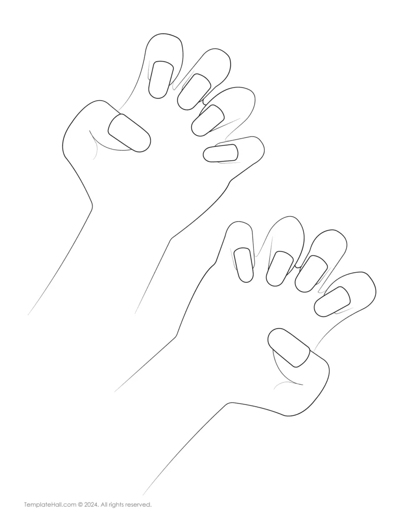 9 Free Hand Nail Templates For Creative Designs