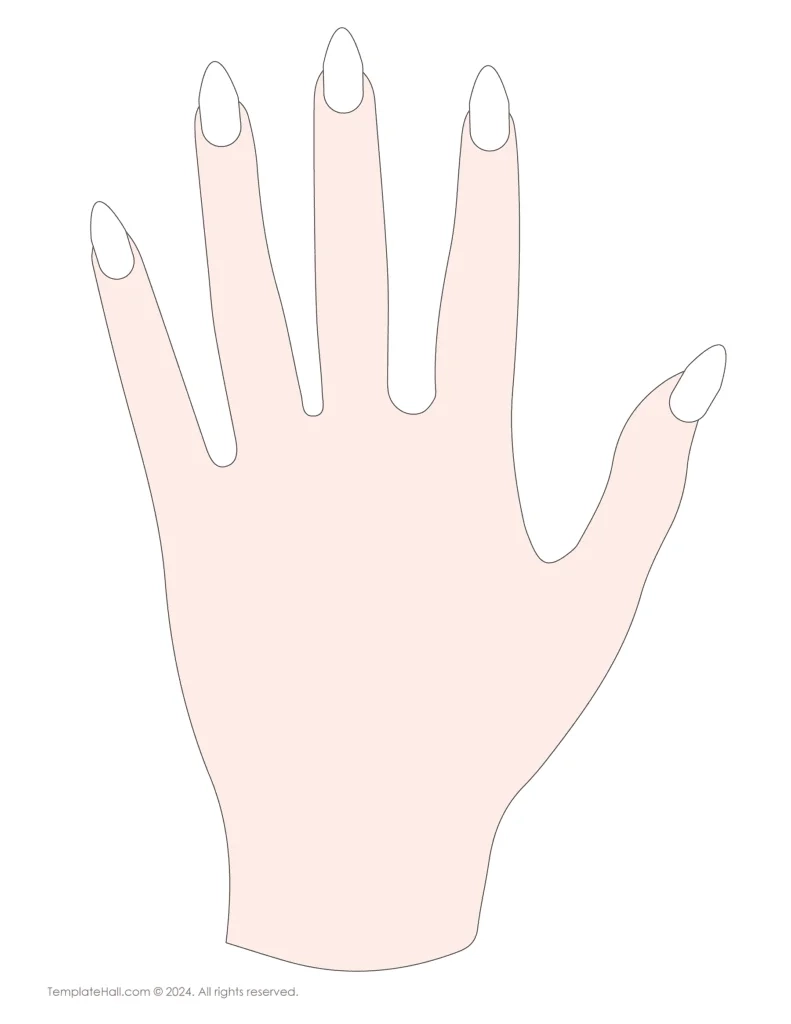 9 Free Hand Nail Templates For Creative Designs