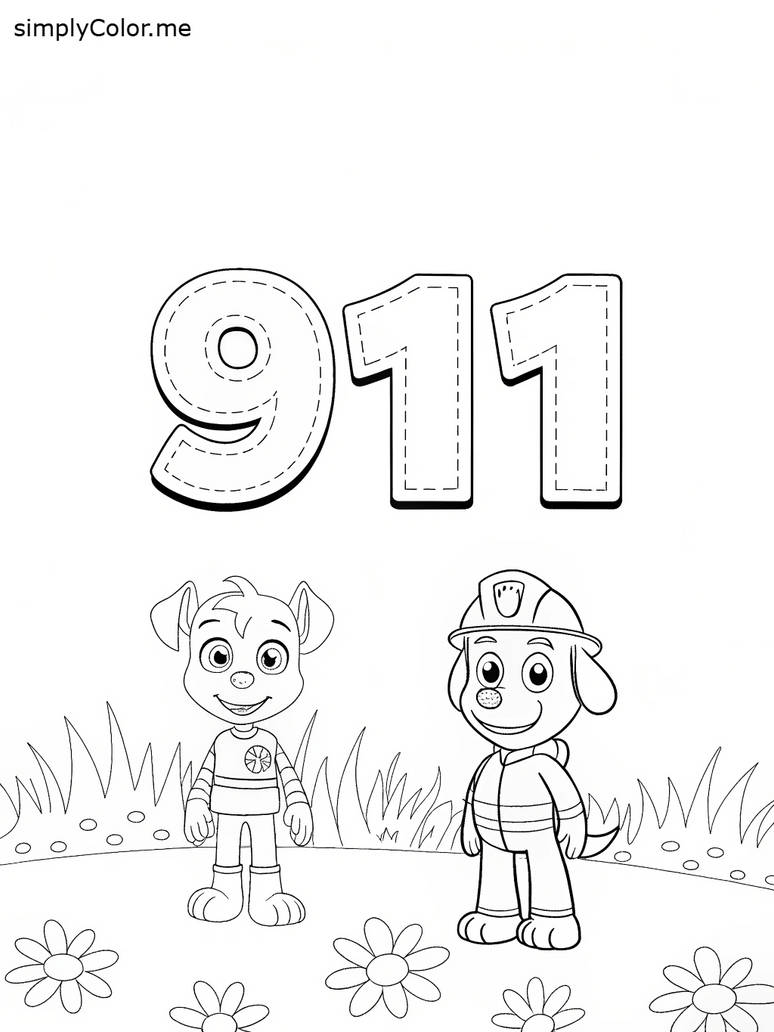 911 Coloring Sheet By Coloringkids On DeviantArt