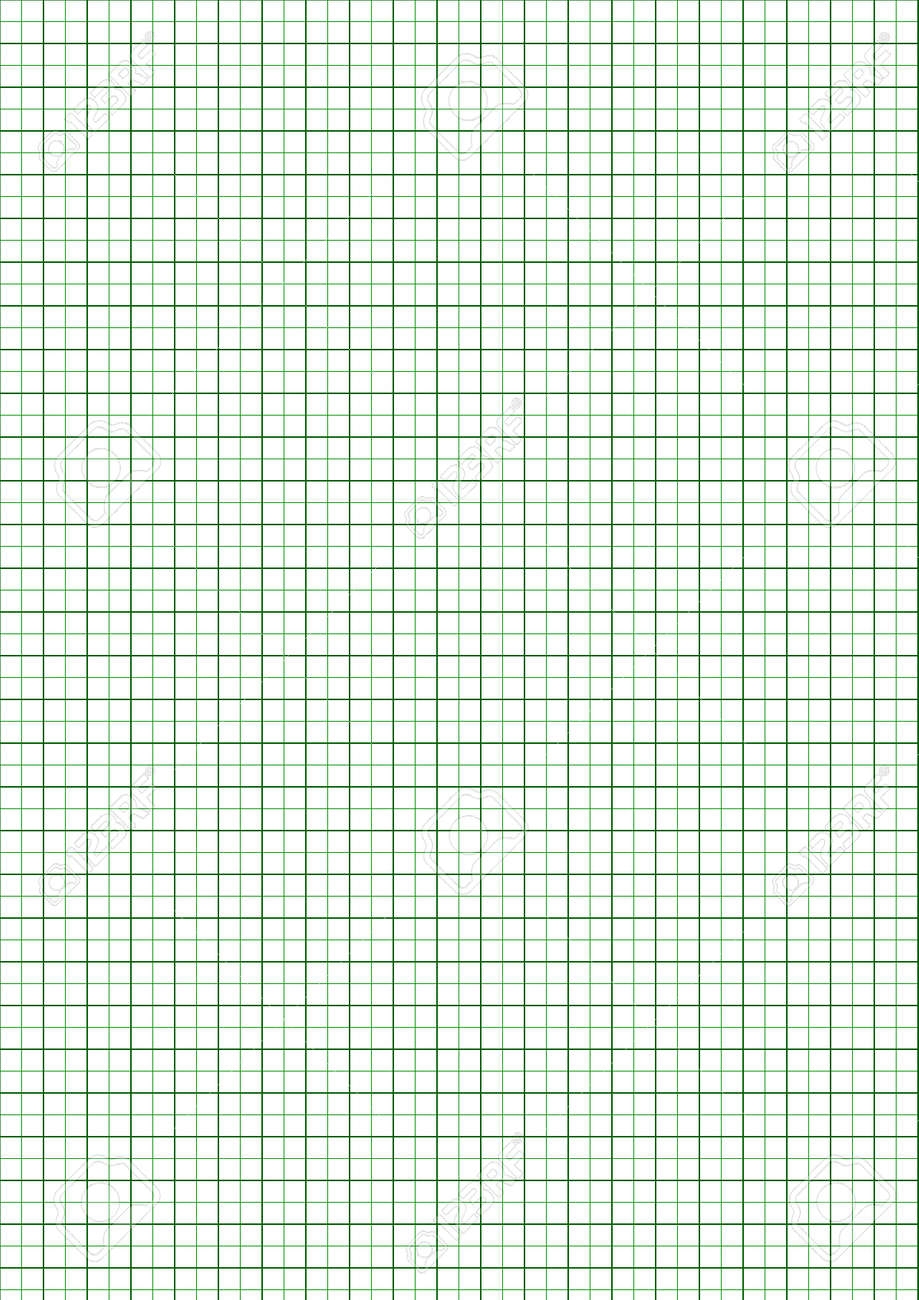 Green Graph Paper Printable A4