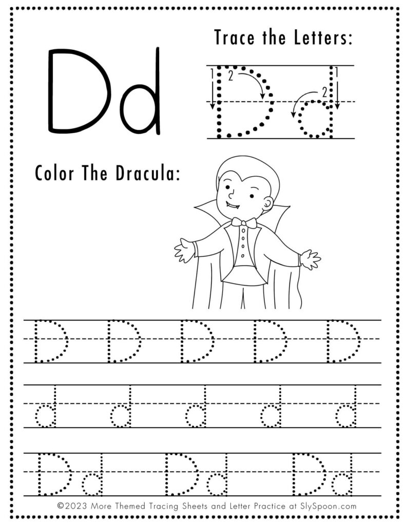 Free Printable Letter Tracing Worksheets For Preschoolers