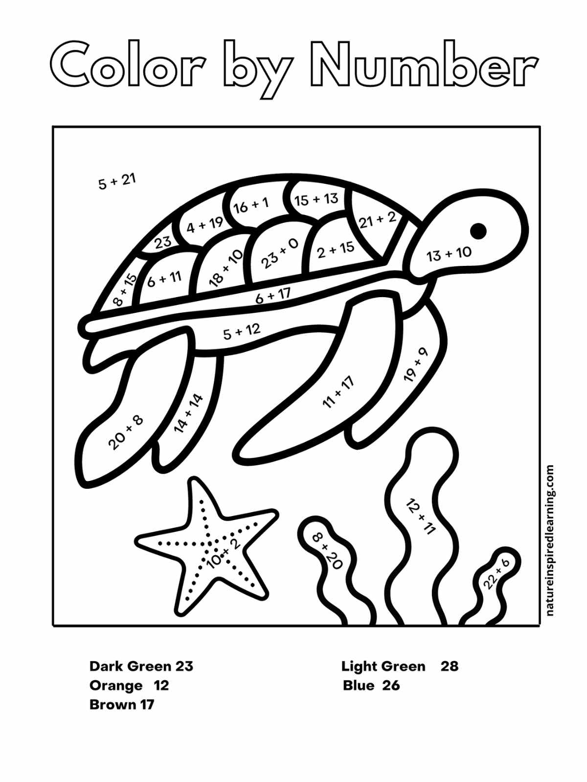 Free Printable Math Art Worksheets
