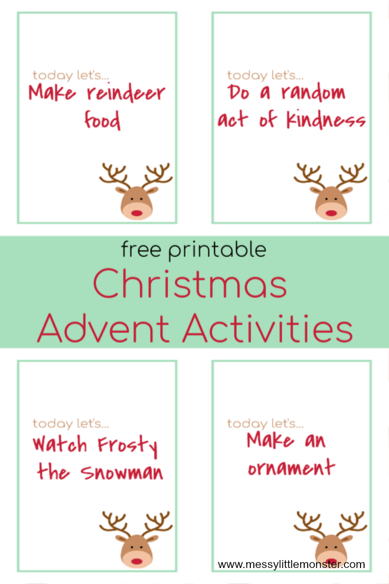 Advent Calendar Ideas 30 Printable Advent Activities For Kids 