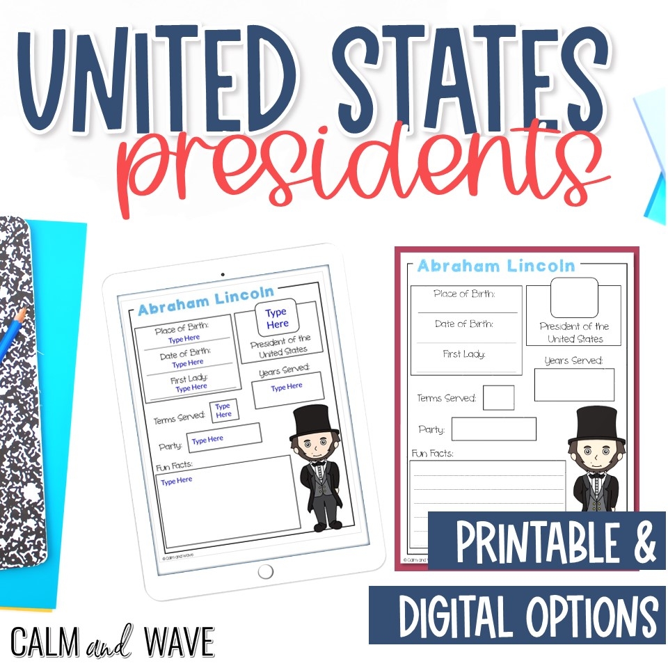 Free Printable President Worksheets
