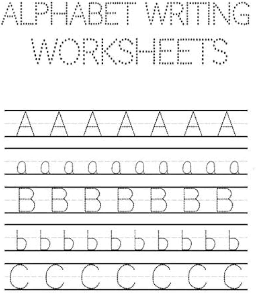 Alphabet Writing Worksheets ABC Writing Practice Books For Preschool alphabet Writing Practice A To Z Tracing Worksheets Learning Lina 