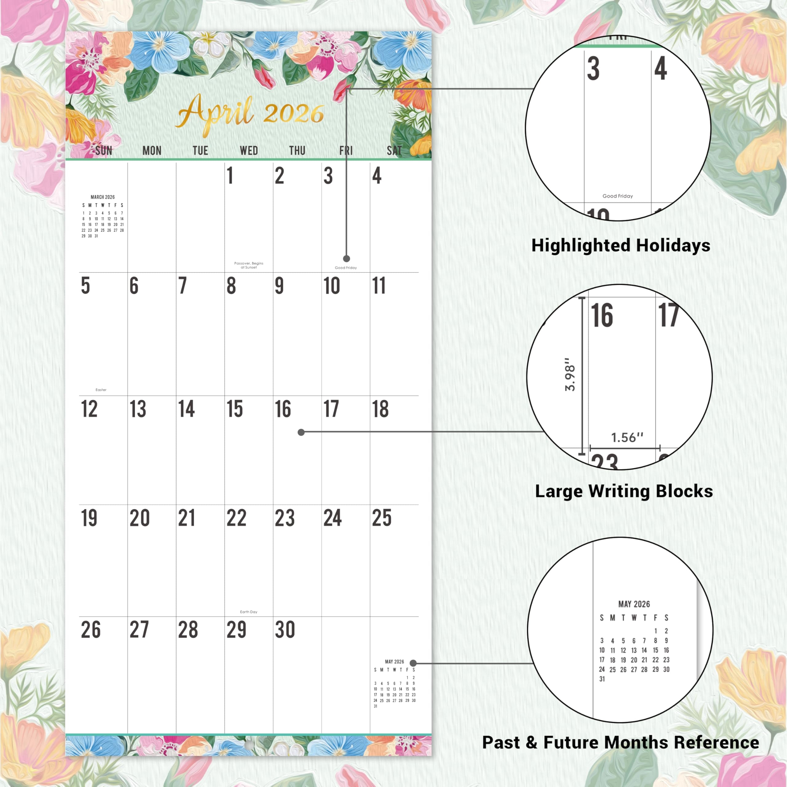 Amazon 2026 Wall Calendar Calendar 2026 For Wall JAN 2026 
