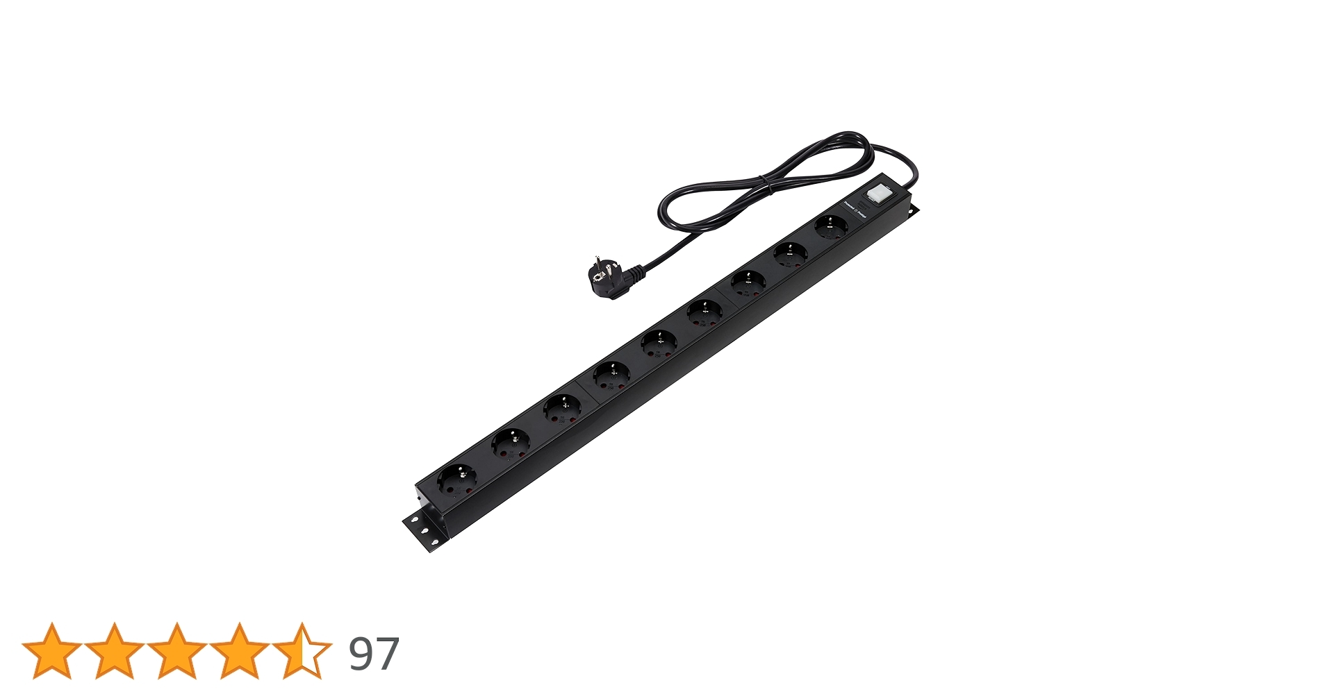 Amazon Basics Steckdosenleiste Robustes Metall 