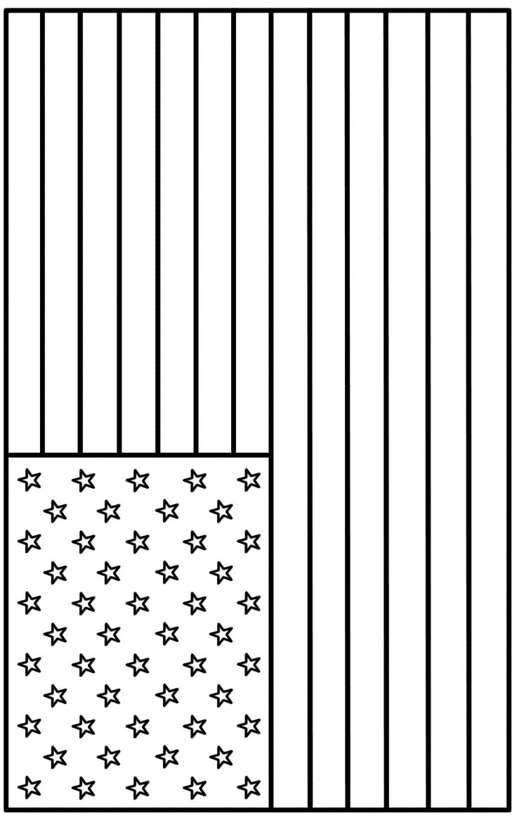American Flag Coloring Sheet Printable