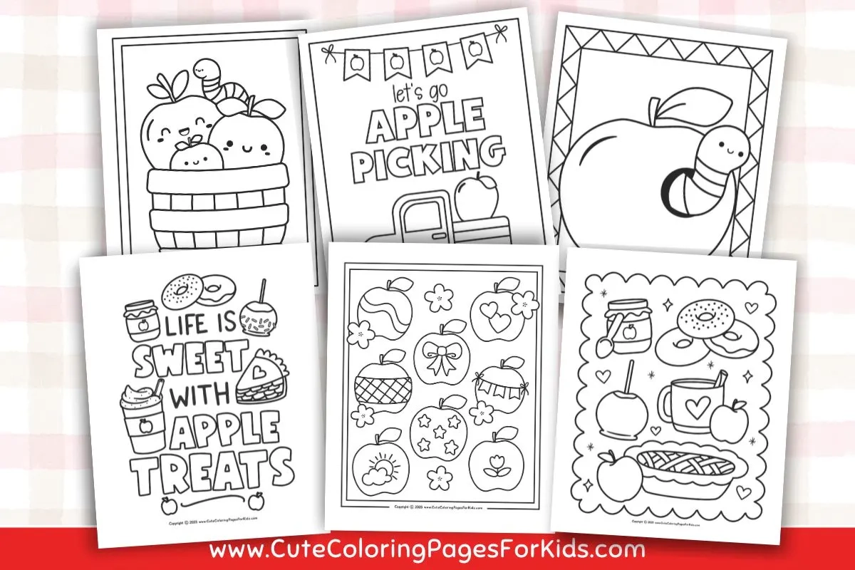 Apple Coloring Pages Free Printables Cute Coloring Pages For Kids