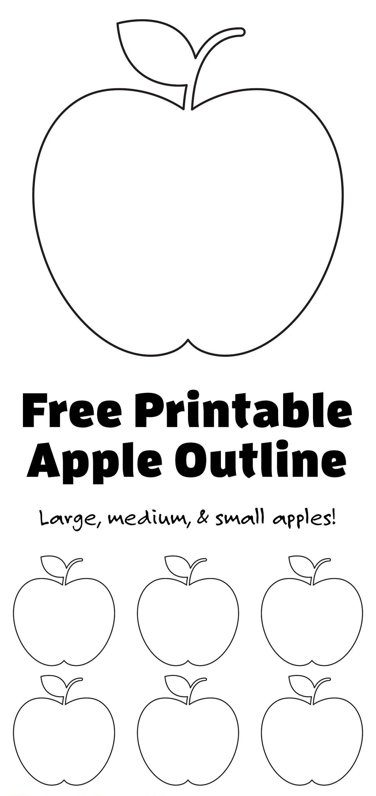 Apple Template Printable