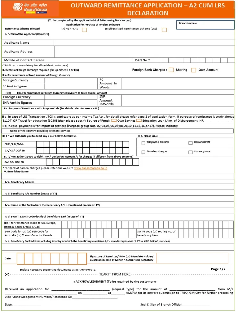 Application Form A2 CUM LRS DECLARATION PDF Insurance 