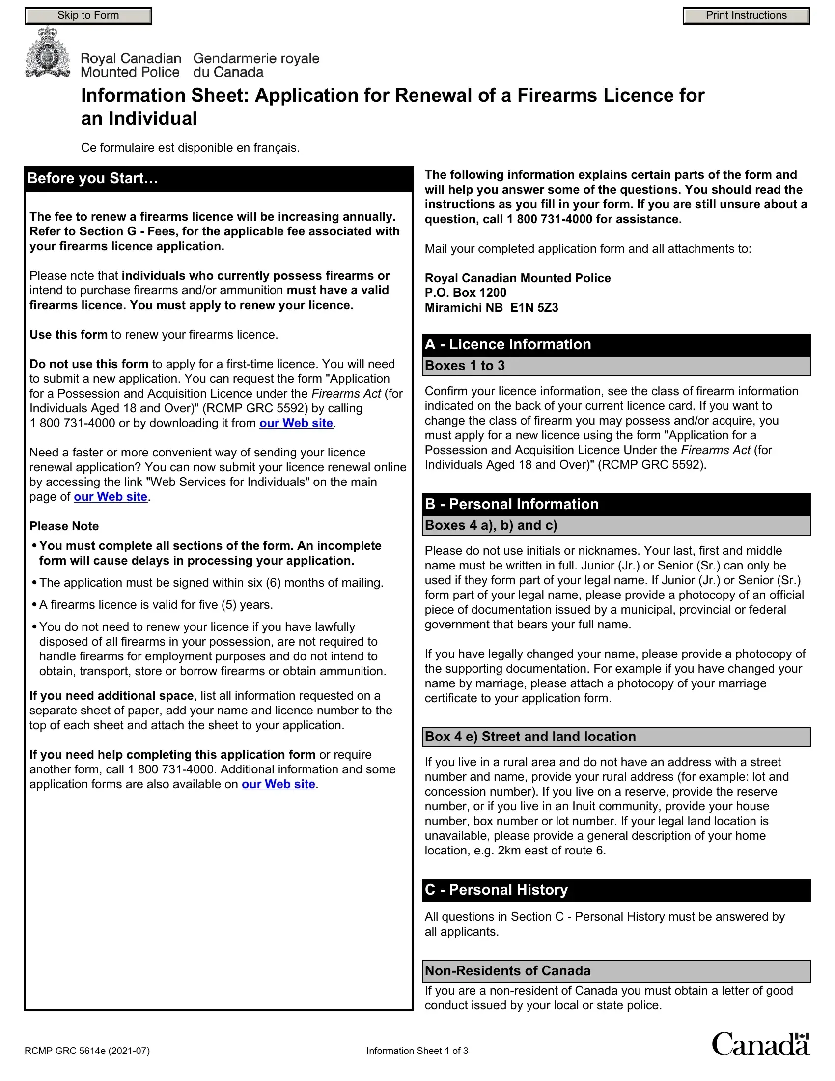 Application Renewal Firearms PDF Form FormsPal
