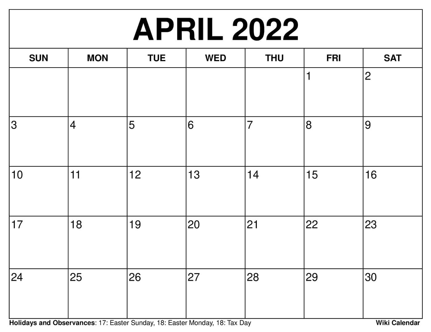 April 2025 Calendar Printable Templates amp More