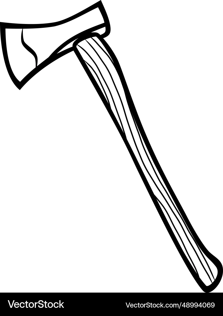 Axe Drawing Art 48994069 Royalty Free Vector VectorStock