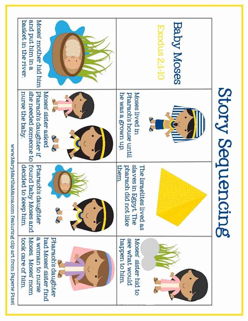 Baby Moses Activities For PreK amp Early Elementary Mary Martha Mama