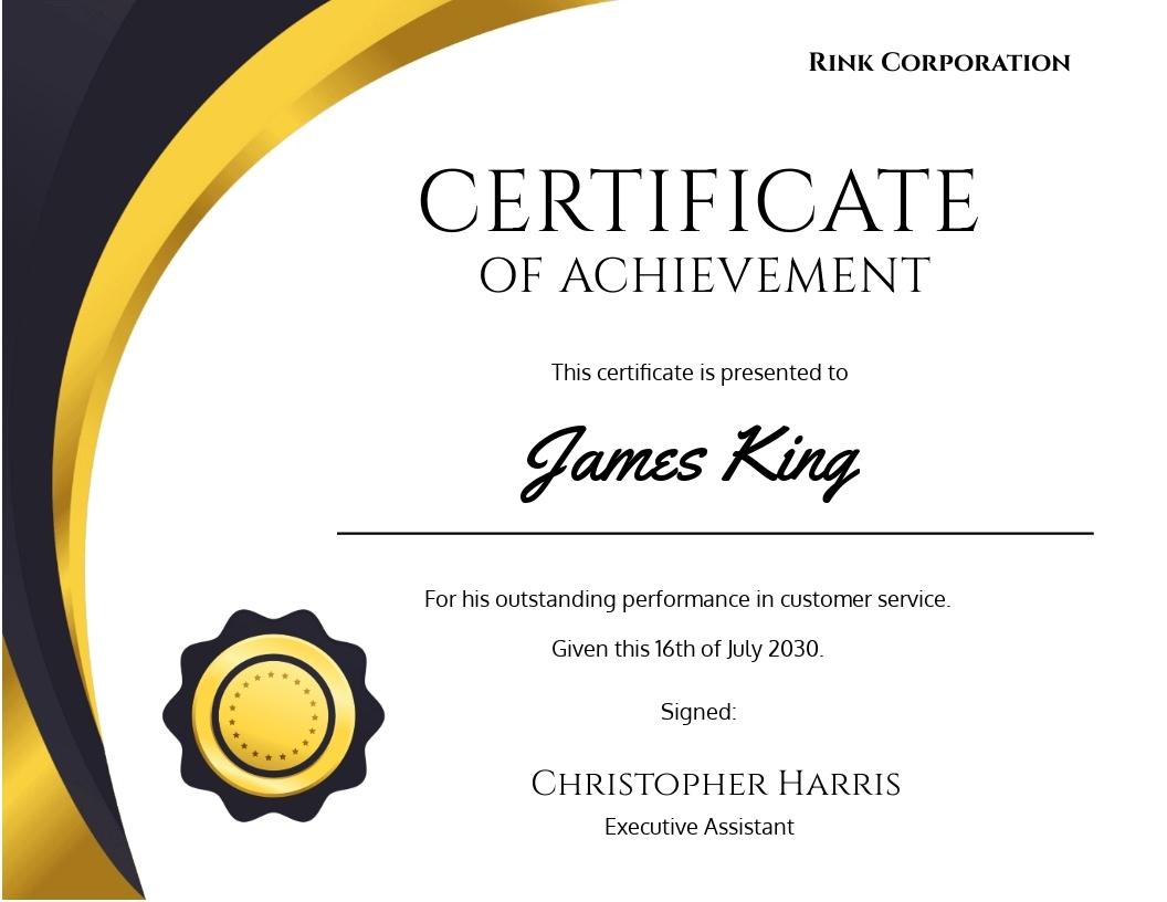 Badge Certificate Template In Word Publisher Google Docs 
