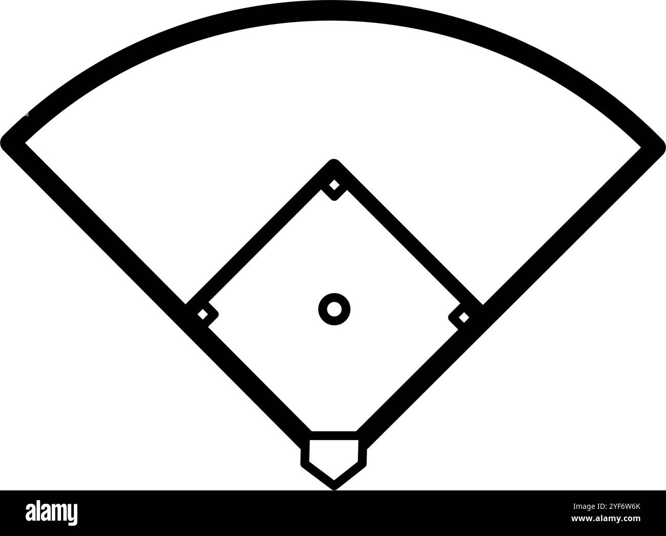 Baseball Diamond Vector Black And White Stock Photos amp Images Alamy