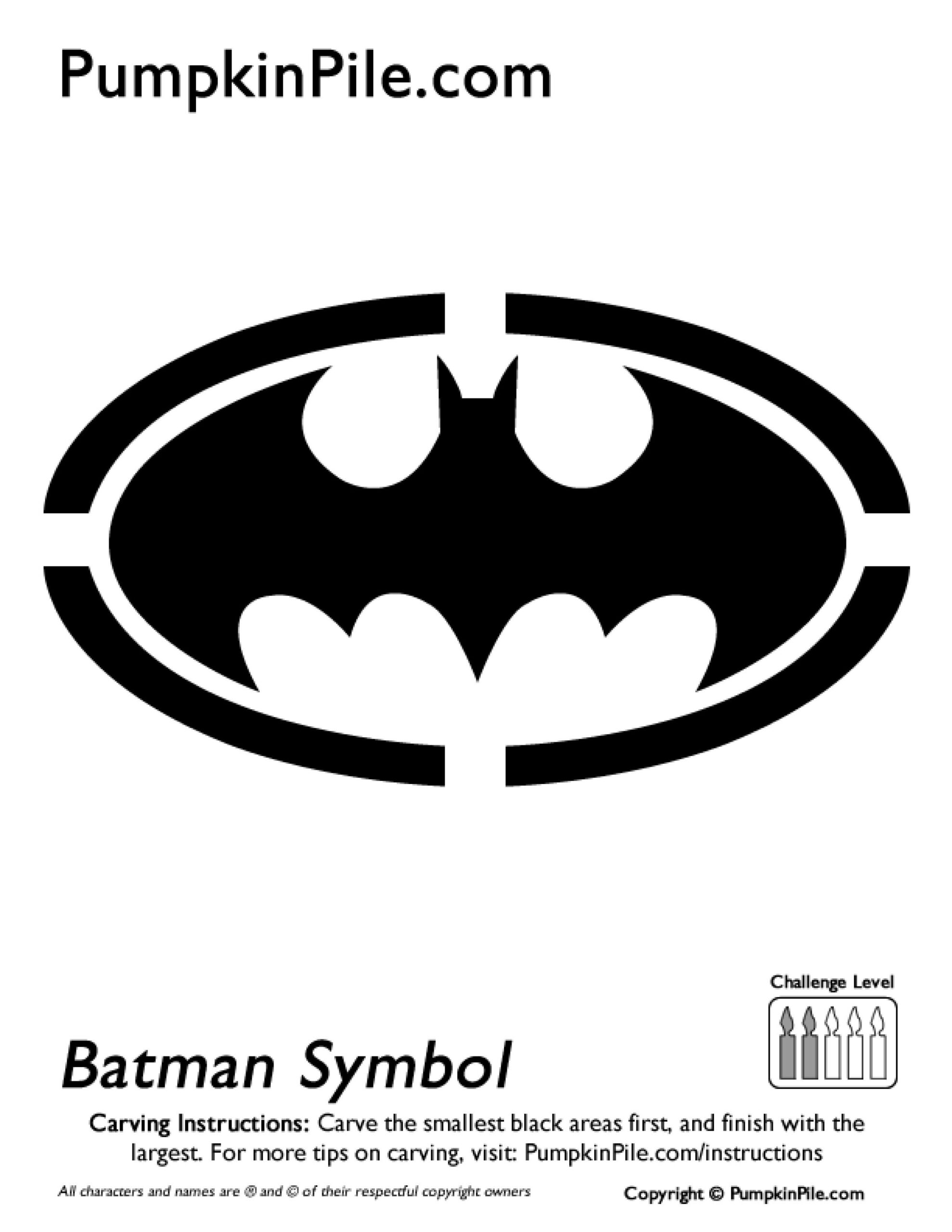 Batman Free Pumpkin Stencil Pumpkin Pattern Pumpkin Template 