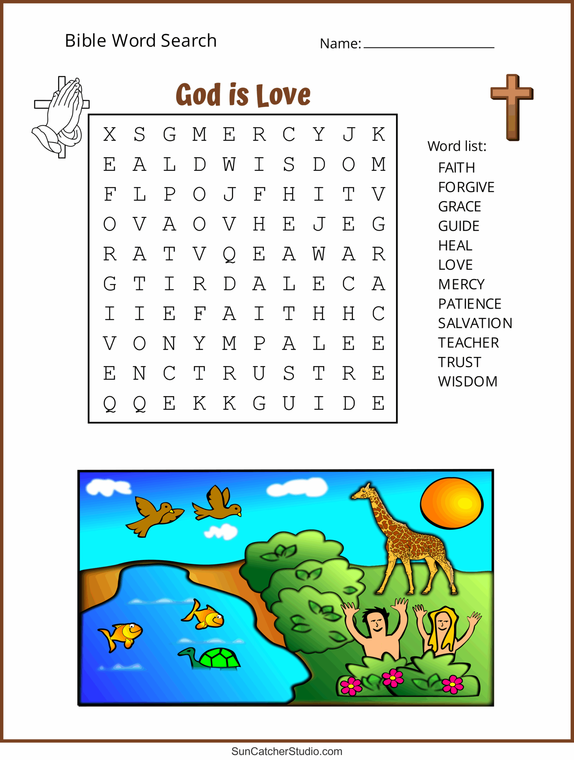 Free Printable Christian Word Search Puzzles
