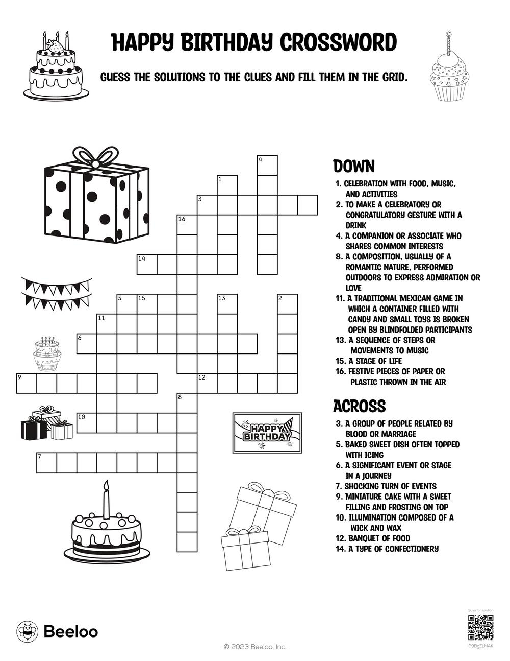 Themed Crossword Puzzles Online Free