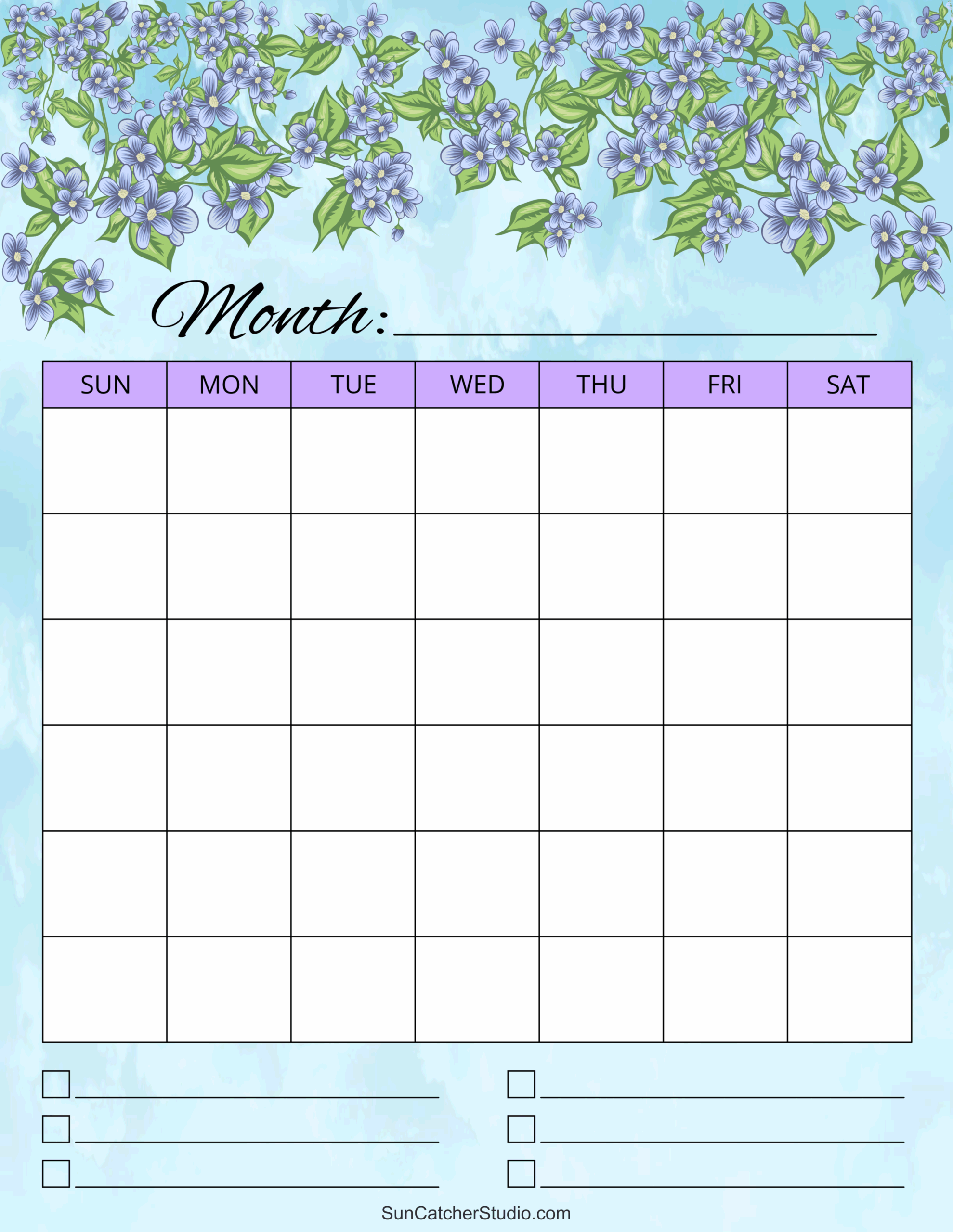 Free Printable Calendar Templates