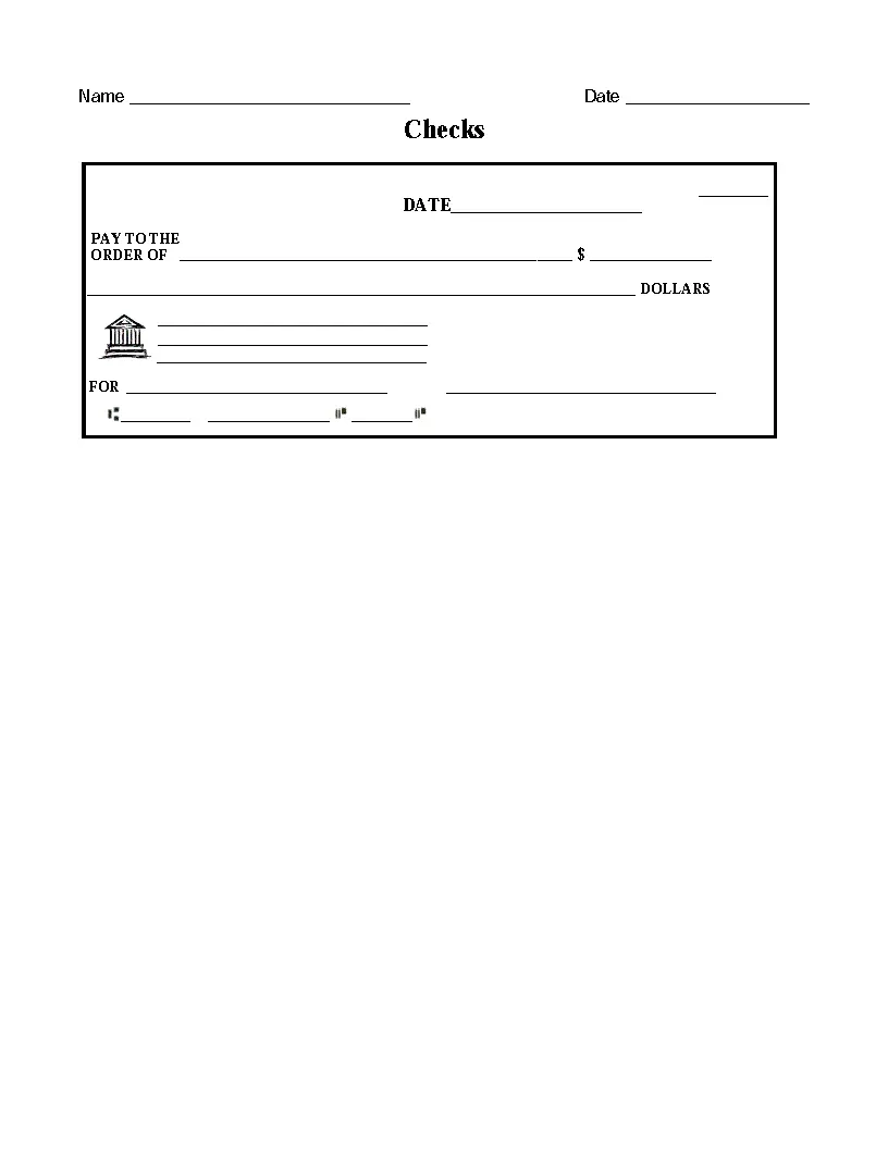 Blank Check Template Fill Out And Download PDF Paw