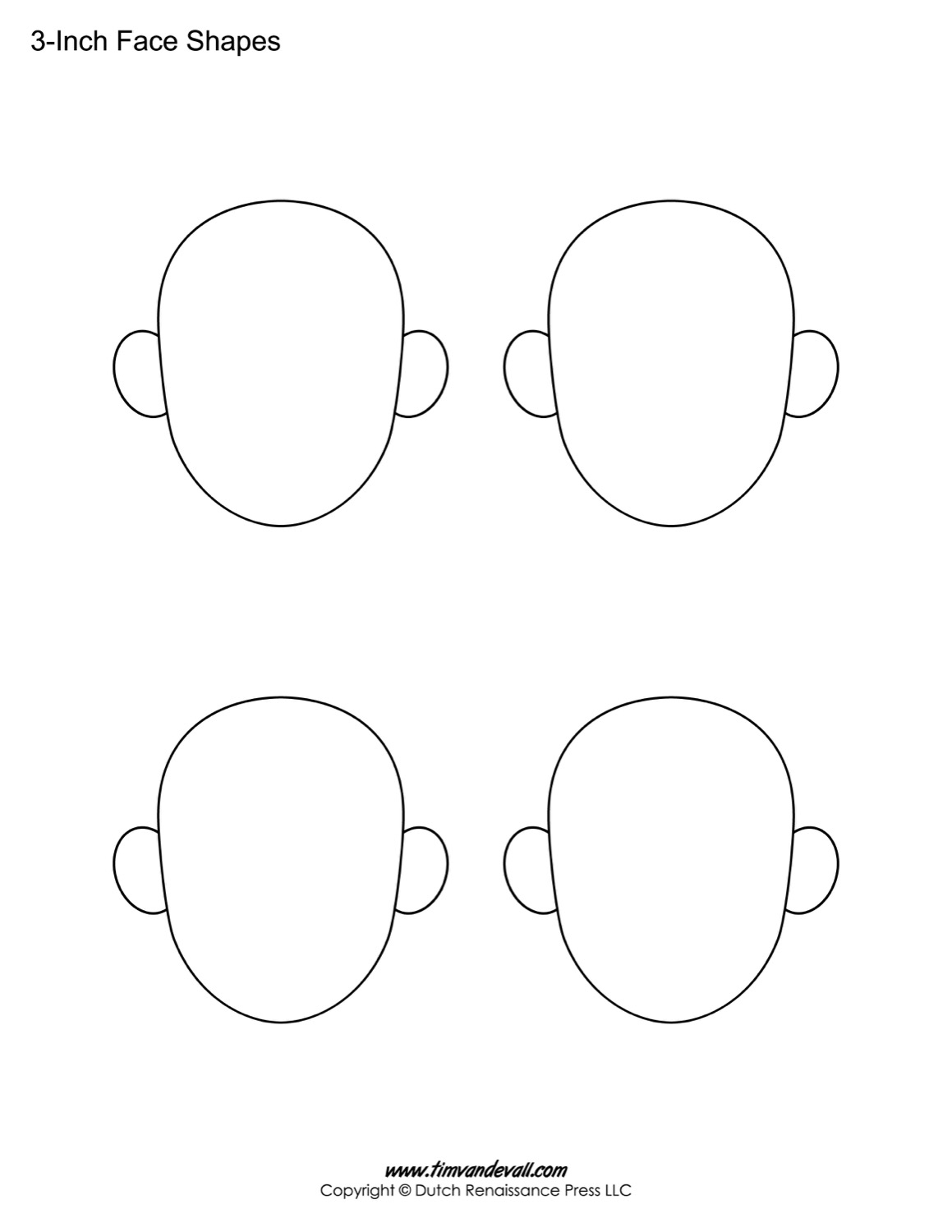 Free Printable Face Templates