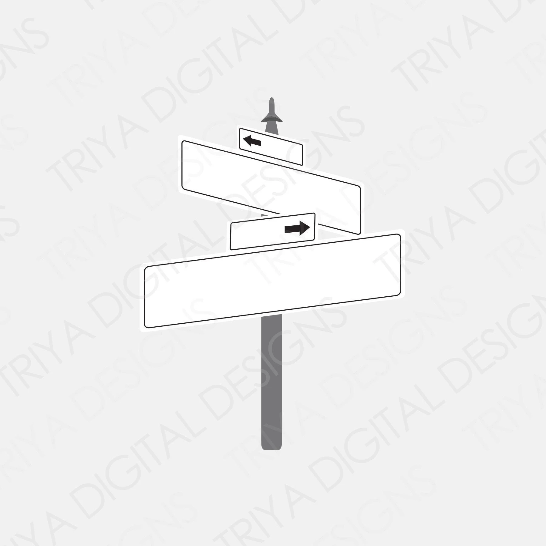 Blank Street Signs SVG Cut Files Black And White Street Signs 