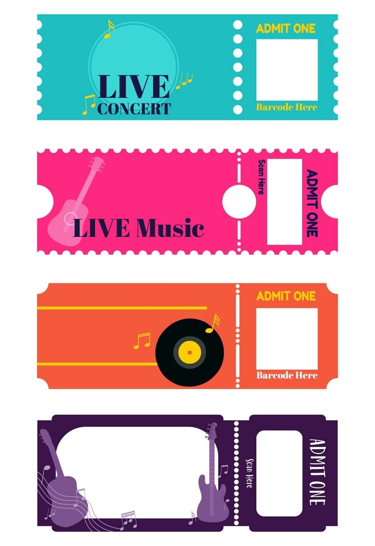 Ticket Template Printable