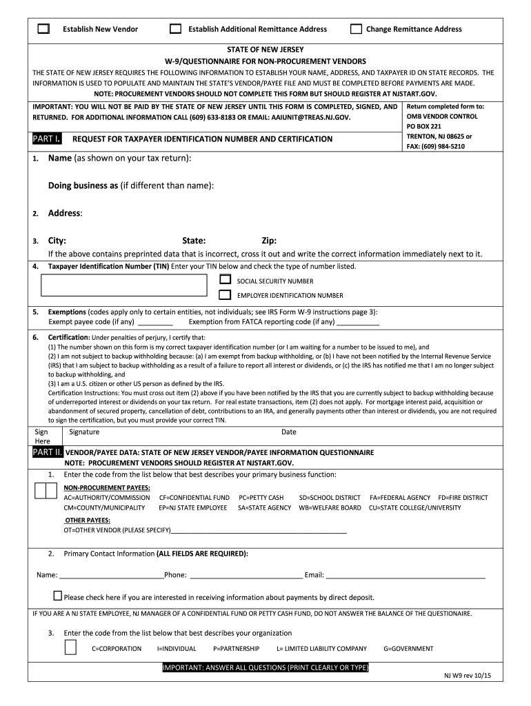 Blank W 9 Form Fill Out amp Sign Online DocHub