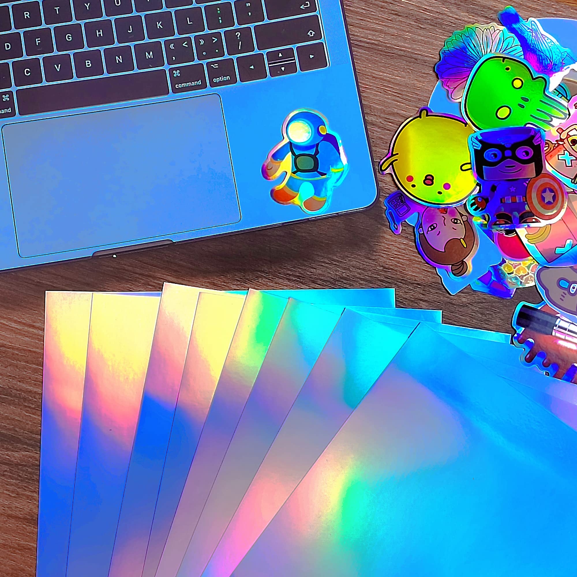 Bleidruck Holographic Sticker Paper A4 Size 20 Sheets Printable 