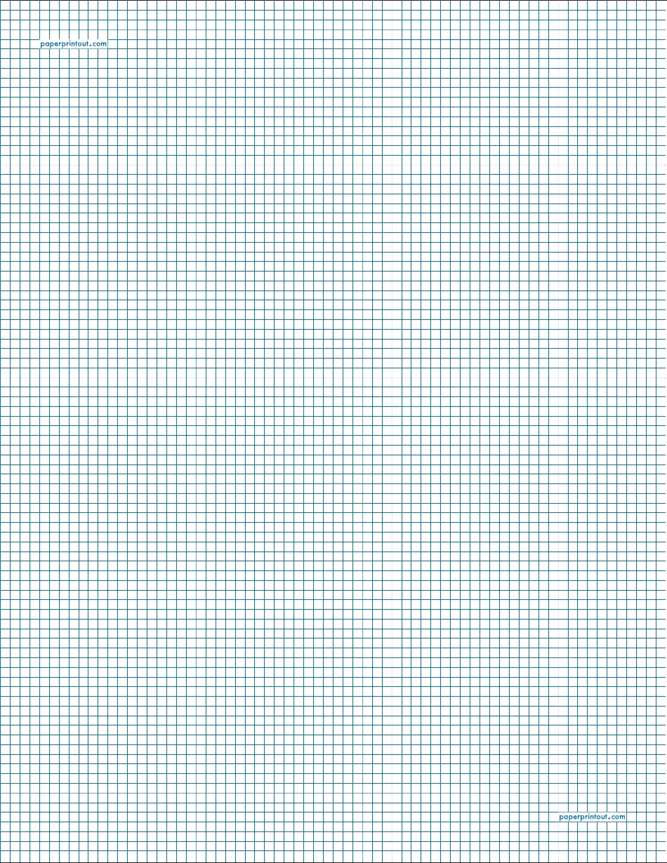 1/8 Inch Graph Paper Printable Free