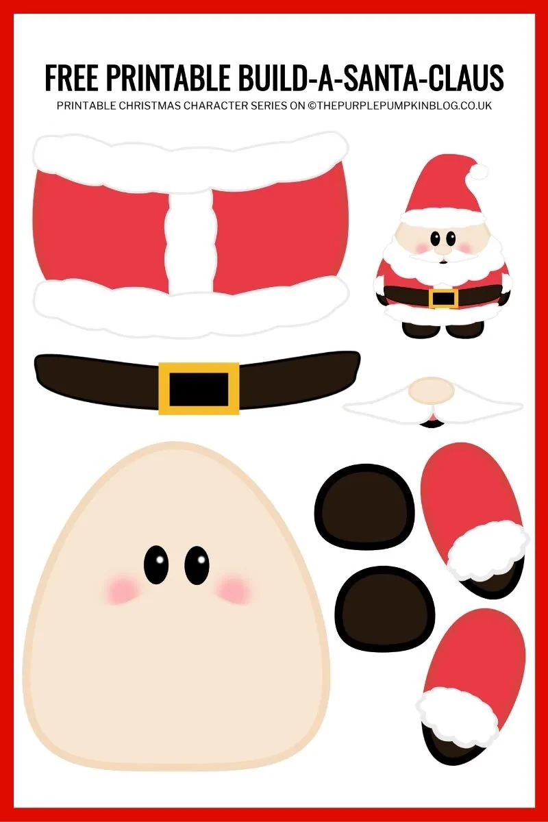 Santa Face Printable Template