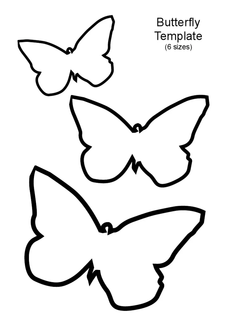 Butterfly Craft Templates For Kids PDF Wellness