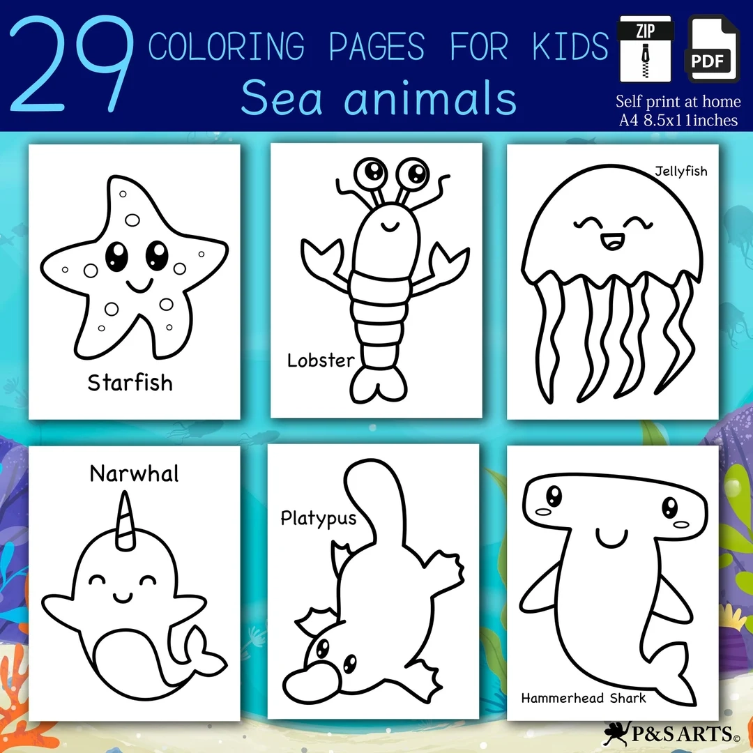 Sea Animals Pictures Printable