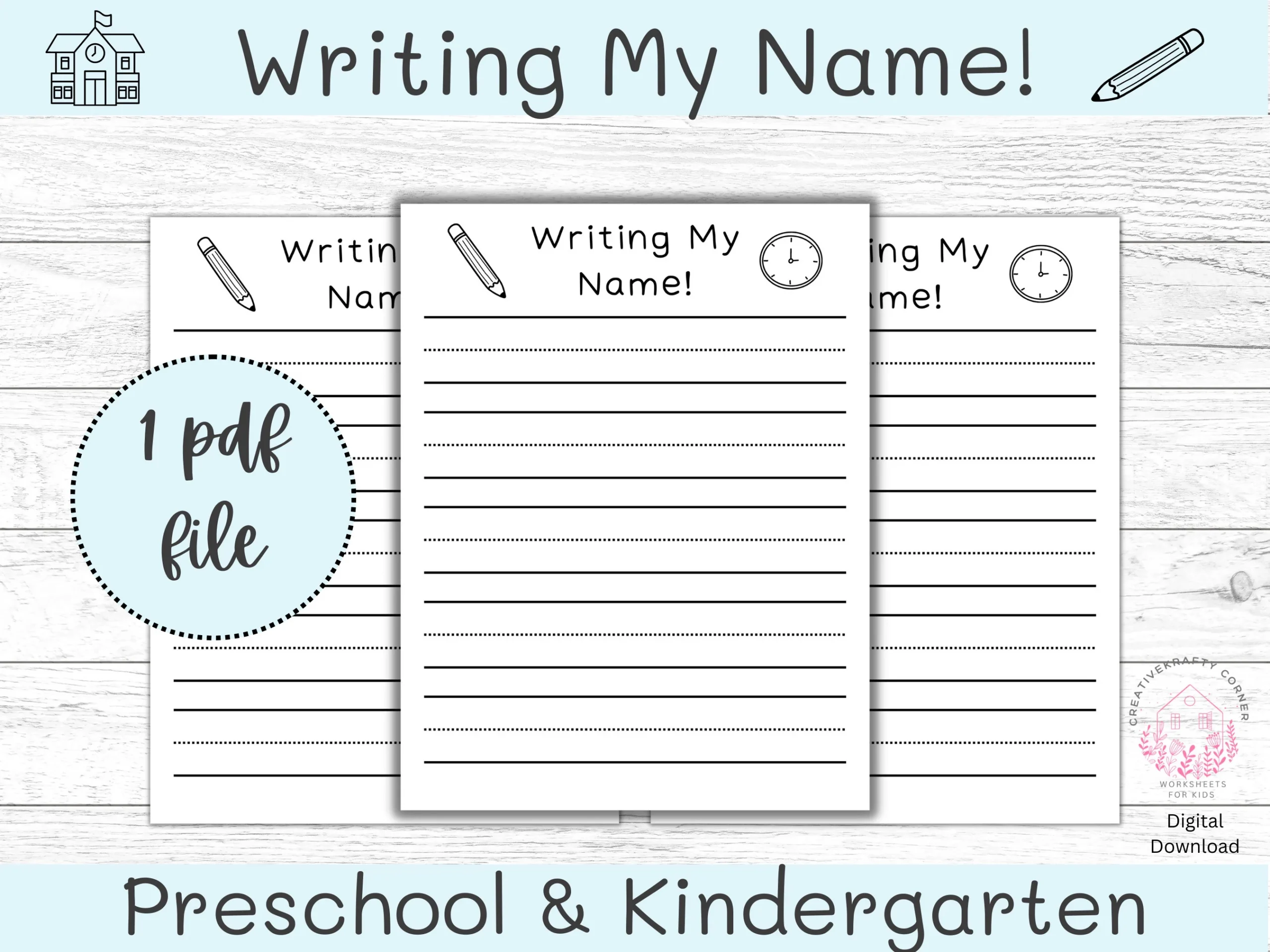 Printable Name Worksheets For Kids