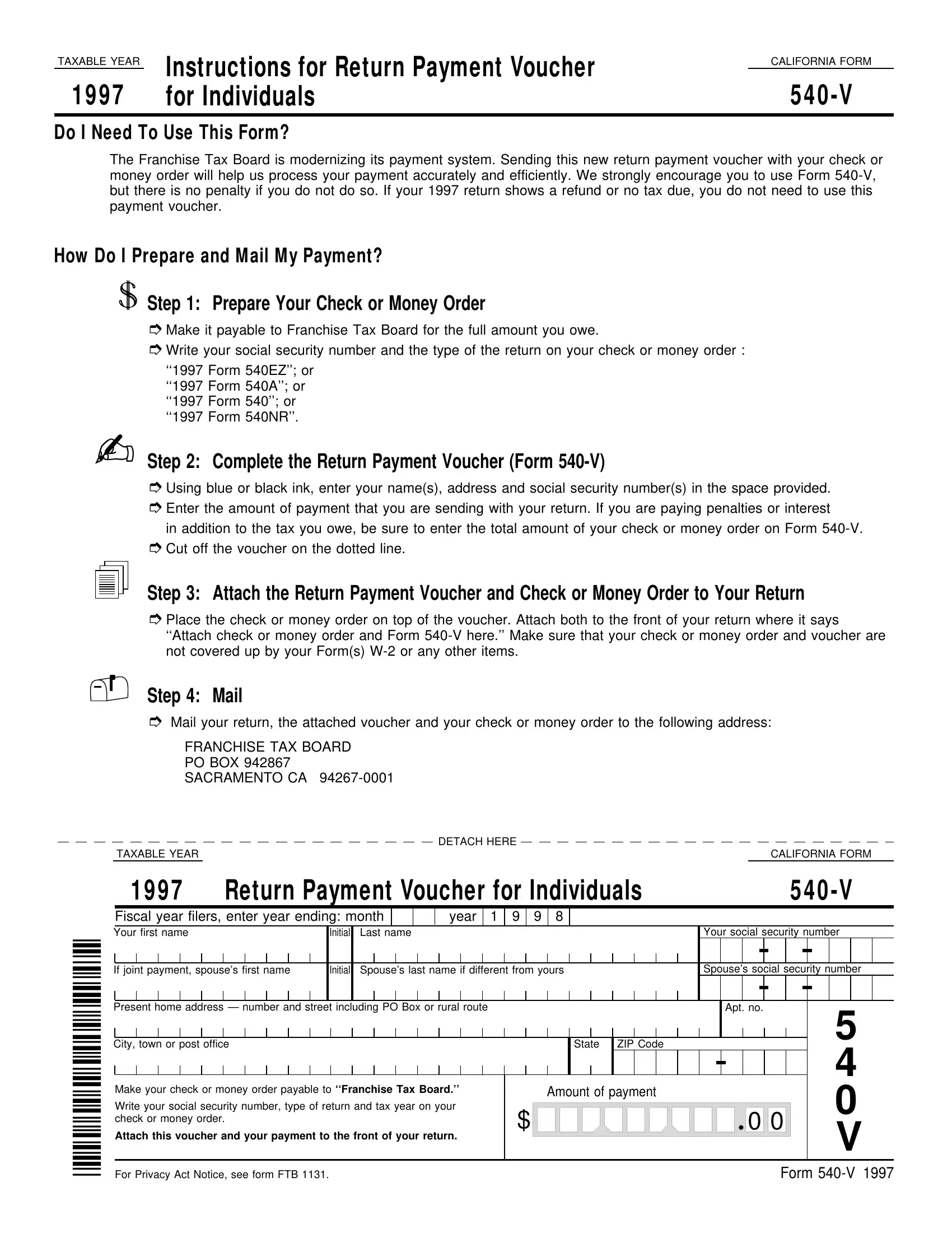 California 540 V Form Fill Out Printable PDF Forms Online
