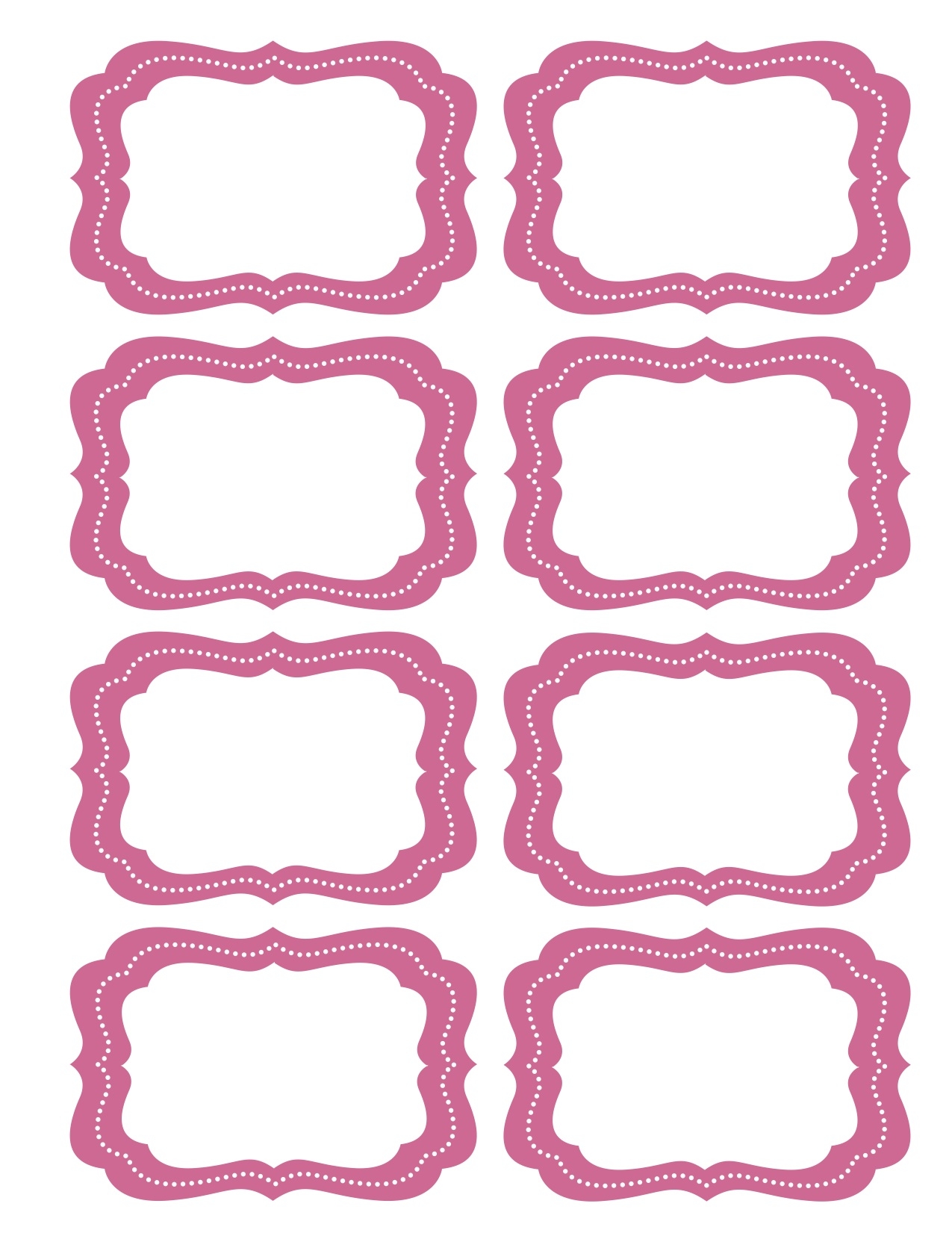 Printable Label Templates Free Printable