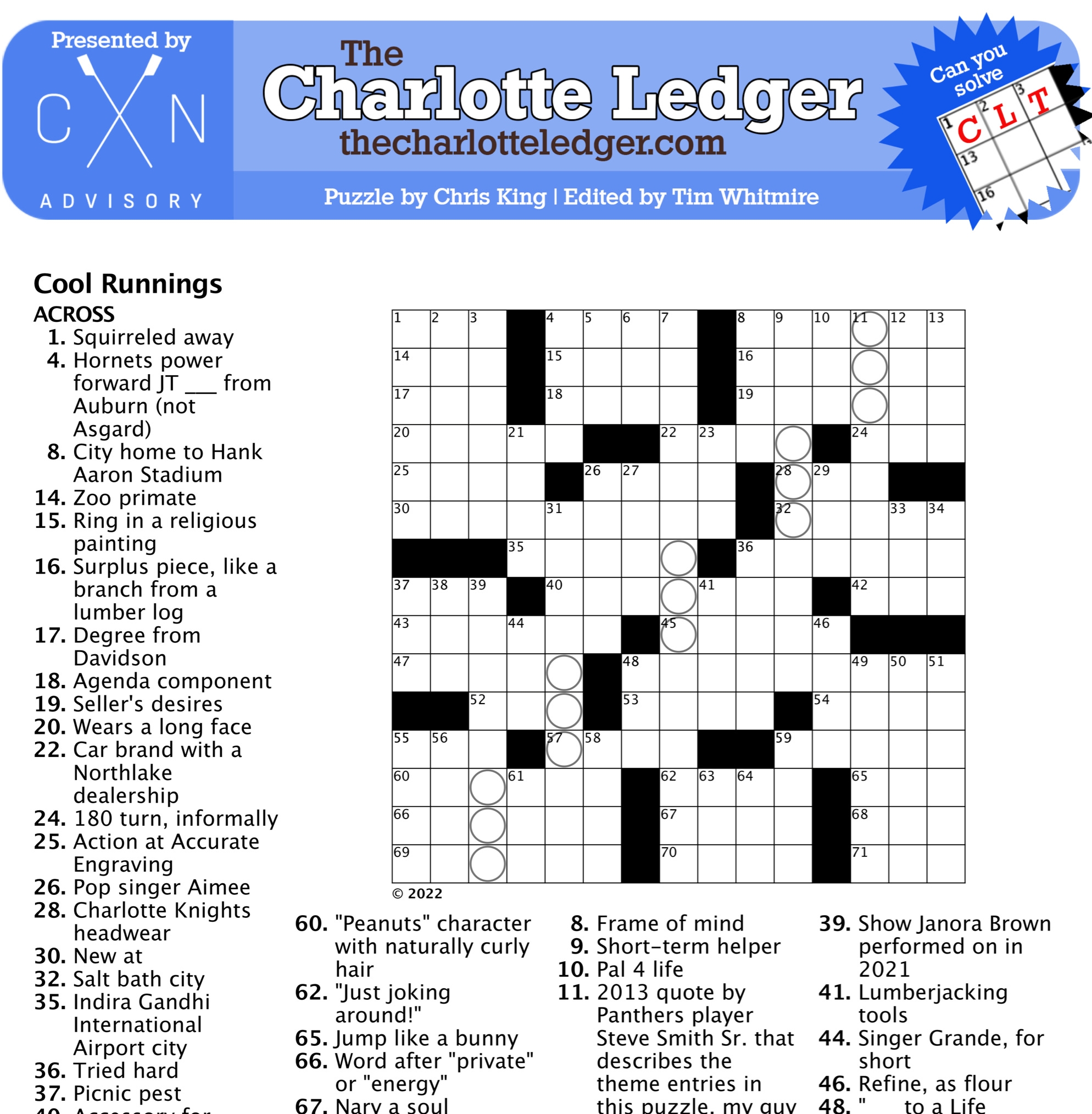 Sunday Crosswords Free Printable