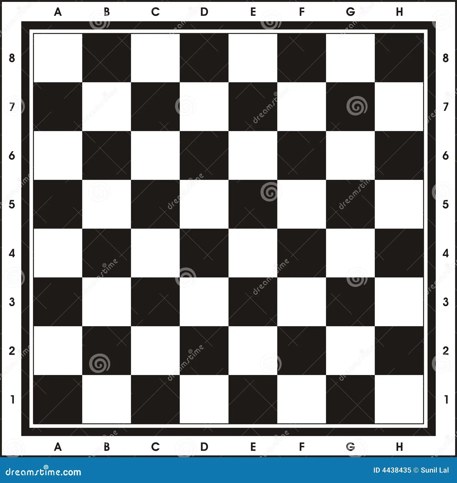 Chess Board Print amp Play Stock Illustration Illustration Of 