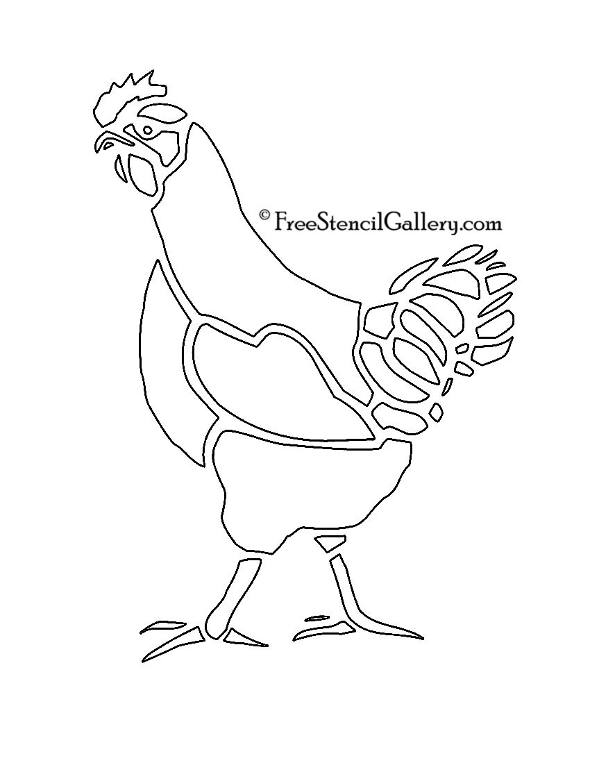 Chicken Stencil Pumpkin Carving Patterns Pumpkin Carvings 