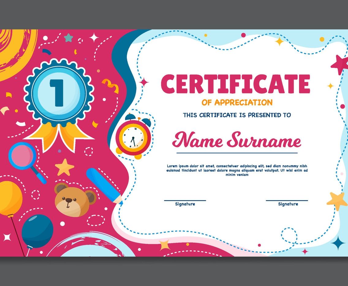 Children Certificate Templates Free